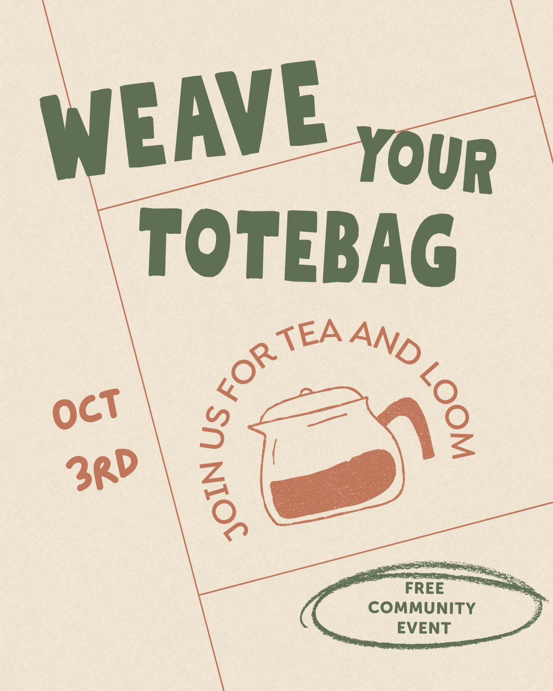 Weave you Totebag - Oct. 3rd