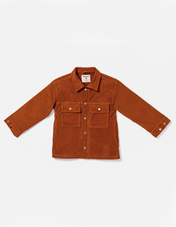 Corduroy Shacket - Warm Brown