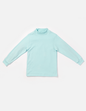 Tangüis Cotton Mock Neck Long Sleeve Tee - Solid