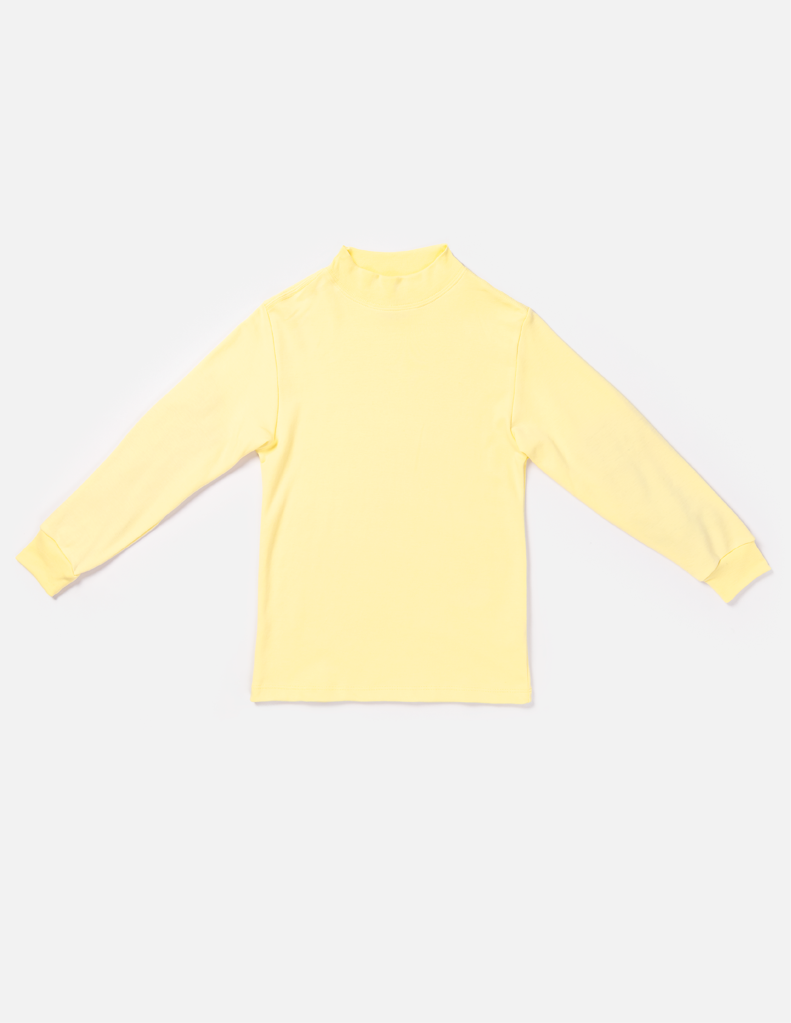 Tangüis Cotton Mock Neck Long Sleeve Tee - Solid