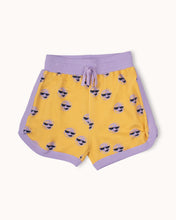 Retro Shorts - Purple Sun