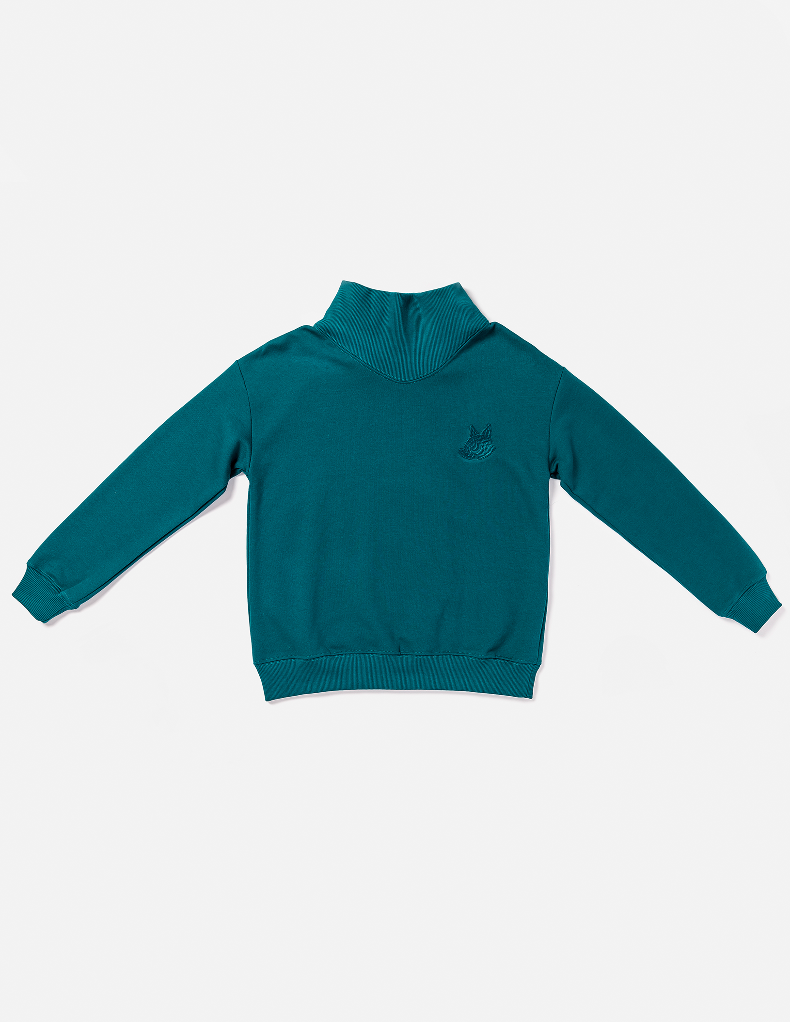 Pima Cotton Funnelneck Sweatshirt