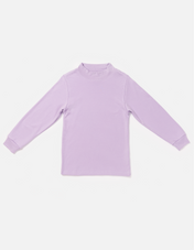 Tangüis Cotton Mock Neck Long Sleeve Tee - Solid