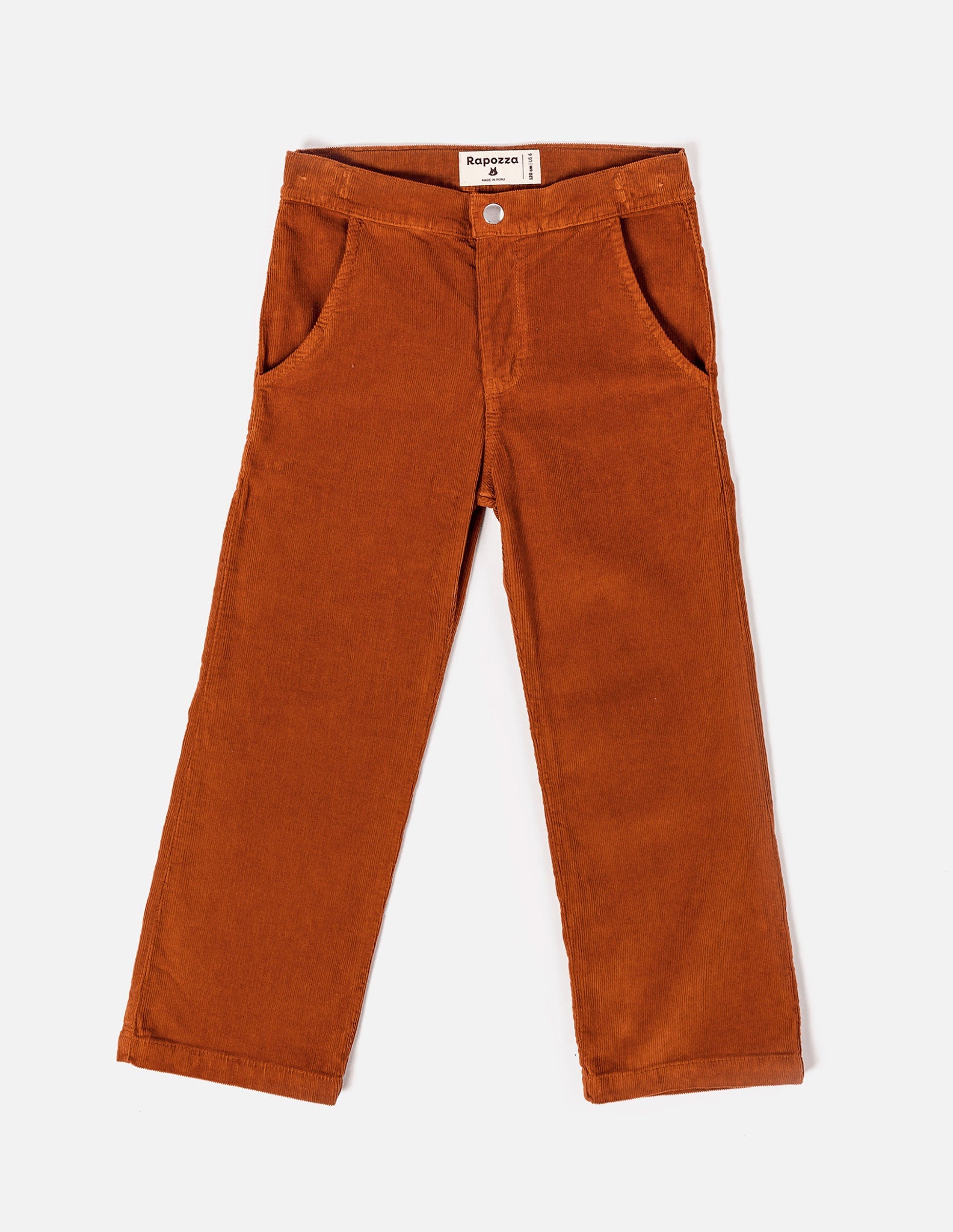 Brown Kids Corduroy Trousers - Unisex, Warm & Lightweight - RAPOZZA SQUAD