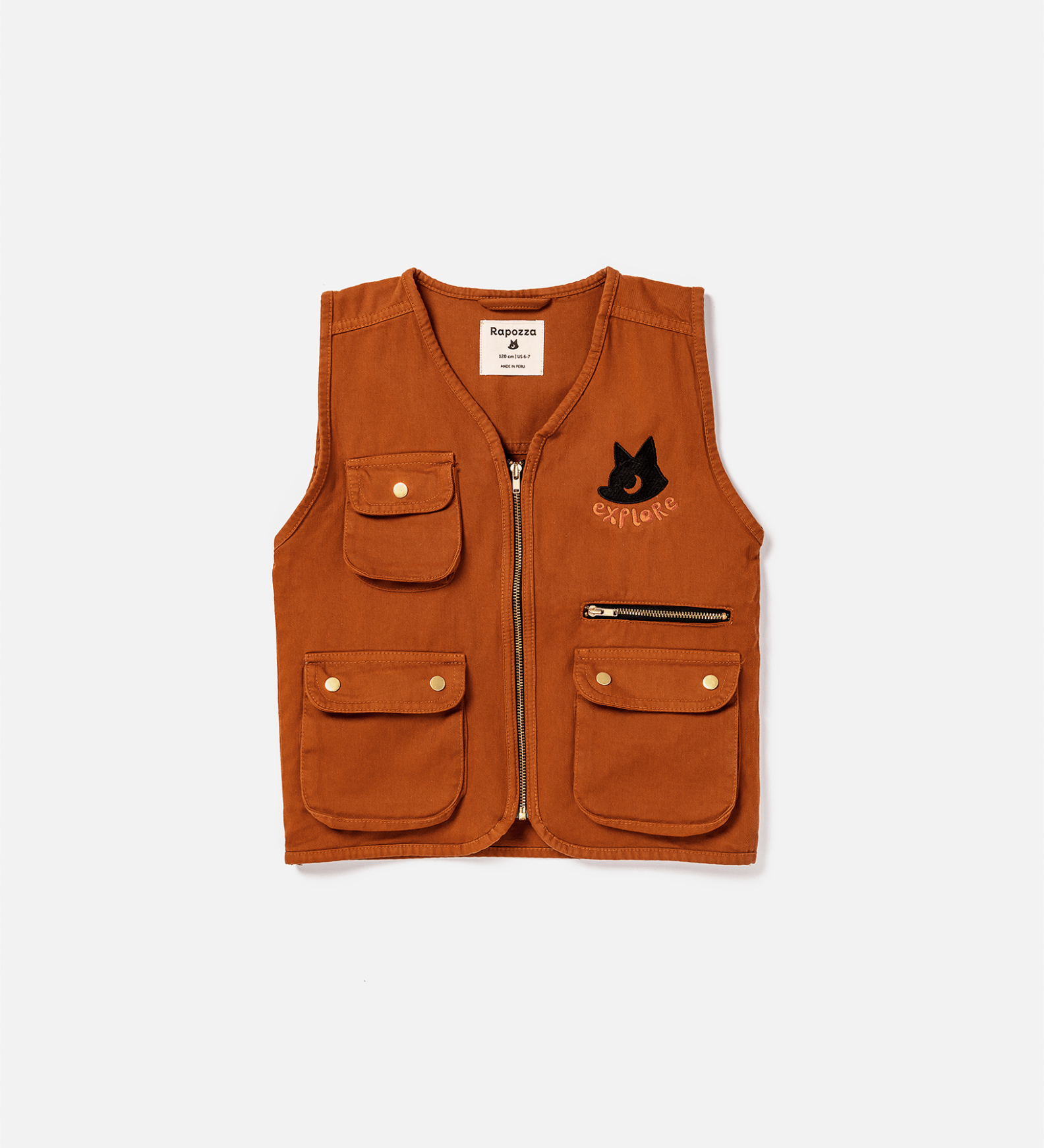 Cargo Vest - Warm Brown - RAPOZZA SQUAD