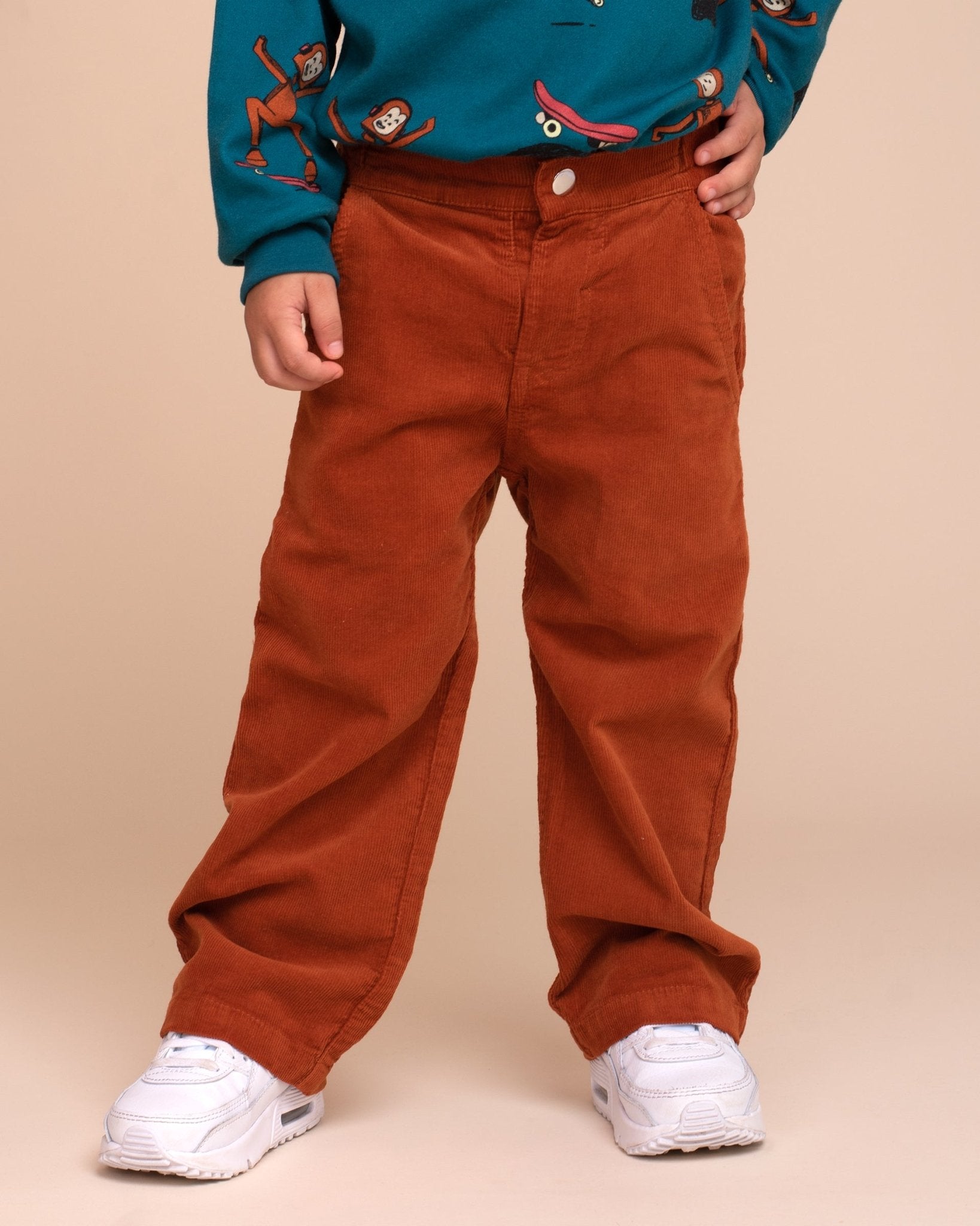 Corduroy Trousers - Warm Brown - RAPOZZA SQUAD