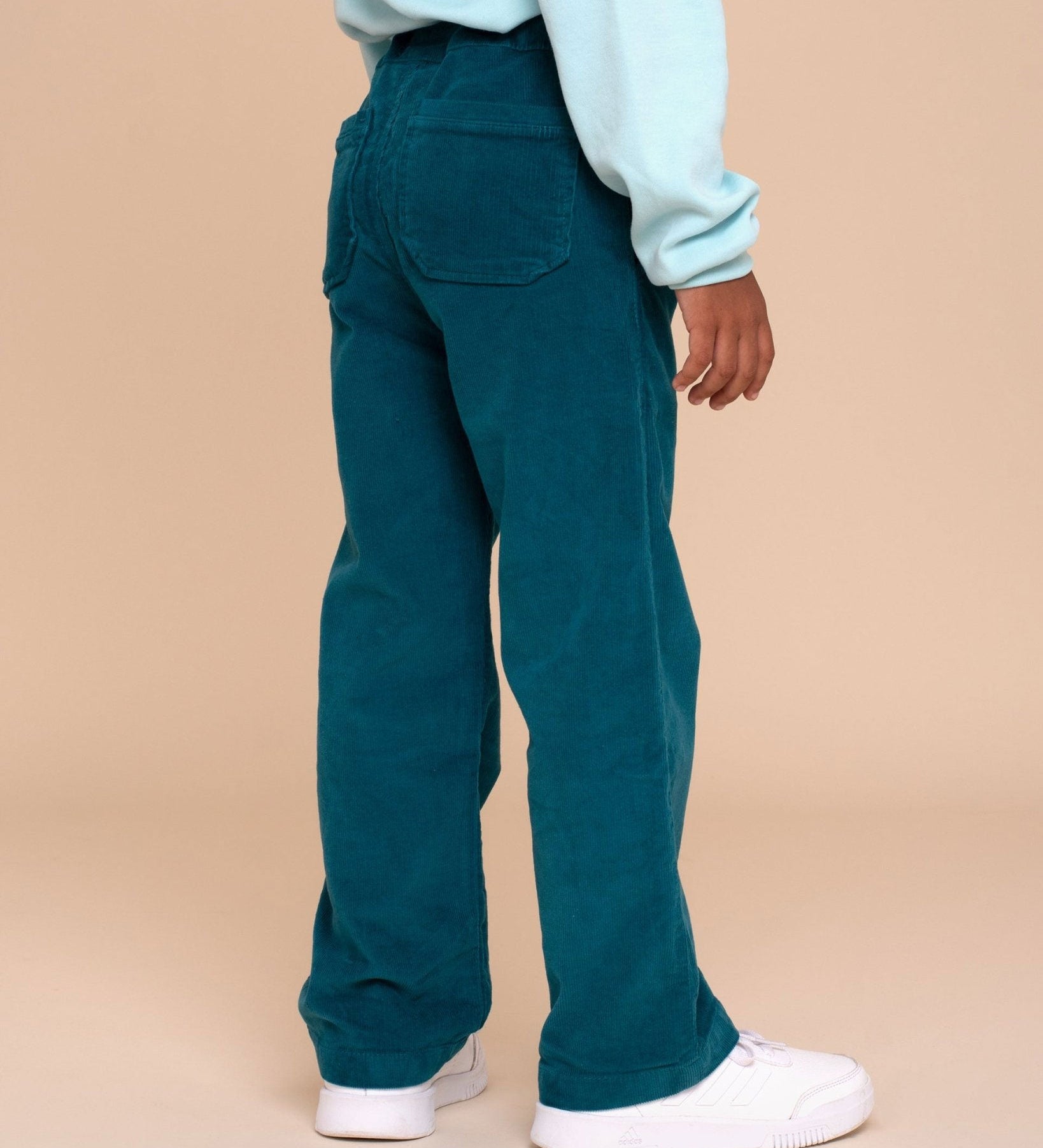 Kids Blue Lake Corduroy Pants – Unisex, Warm & Lightweight - RAPOZZA SQUAD