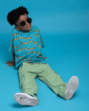 Kids Cargo Pants Green| Adjustable Waist & Pockets - RAPOZZA SQUAD