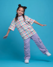 Kids Cargo Pants Lavender | Adjustable Waist & Pockets - RAPOZZA SQUAD