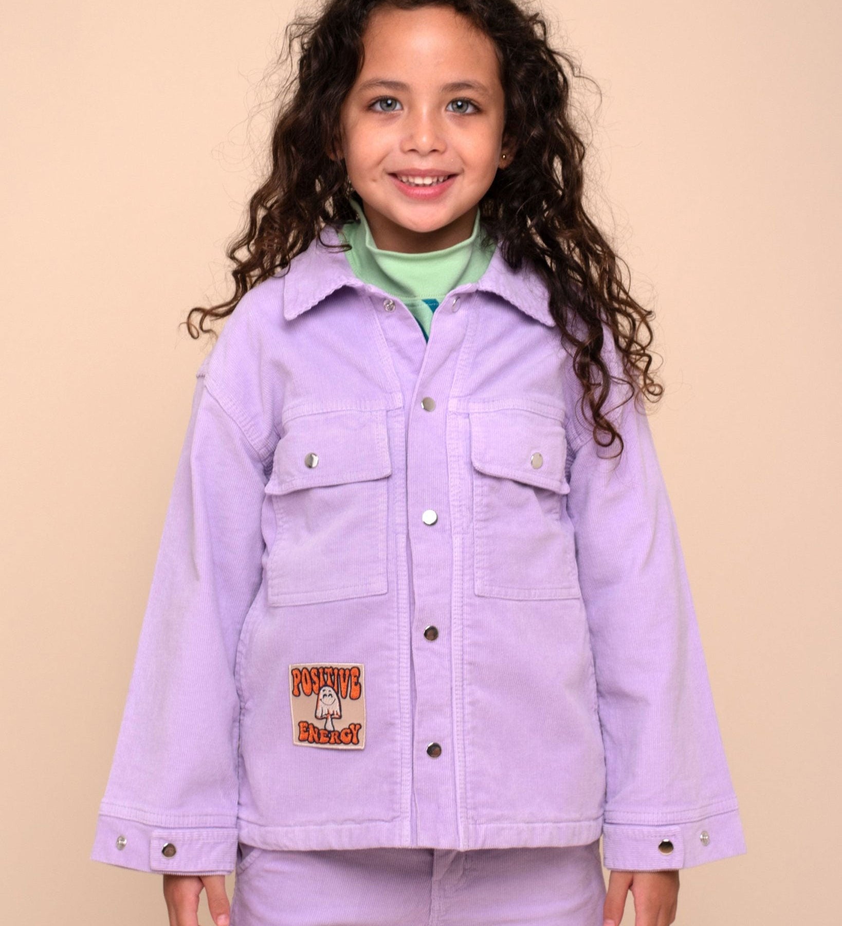 Kids Lavender Corduroy Jacket - Unisex, Warm & Lightweight Outerwear - RAPOZZA SQUAD