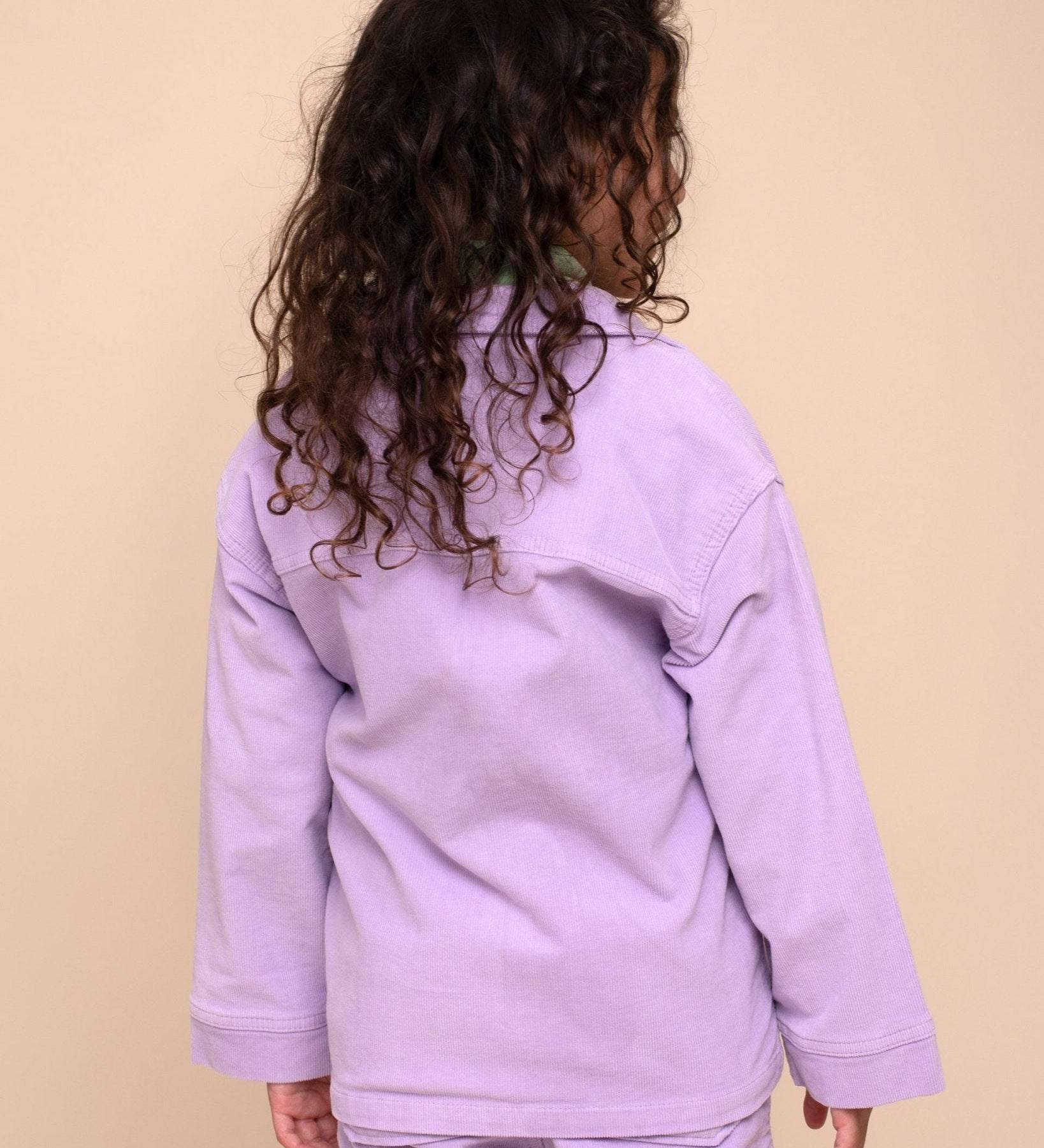 Kids Lavender Corduroy Jacket - Unisex, Warm & Lightweight Outerwear - RAPOZZA SQUAD