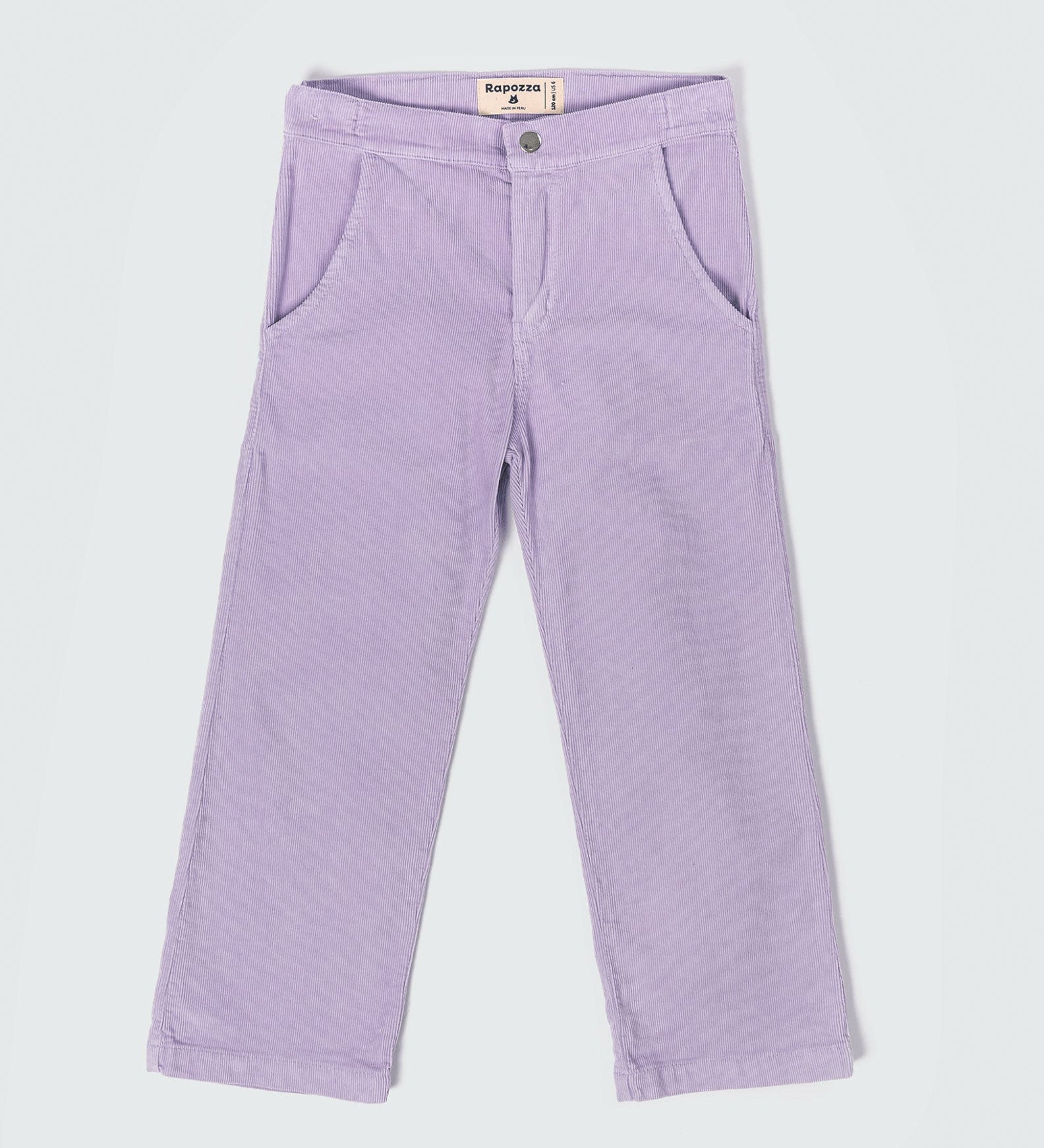 Kids Lavender Corduroy Pants – Unisex, Warm & Lightweight - RAPOZZA SQUAD