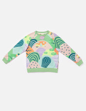 Kids Pima Cotton Sweatshirt Landscape Print | Soft Organic Pullover - RAPOZZA SQUAD