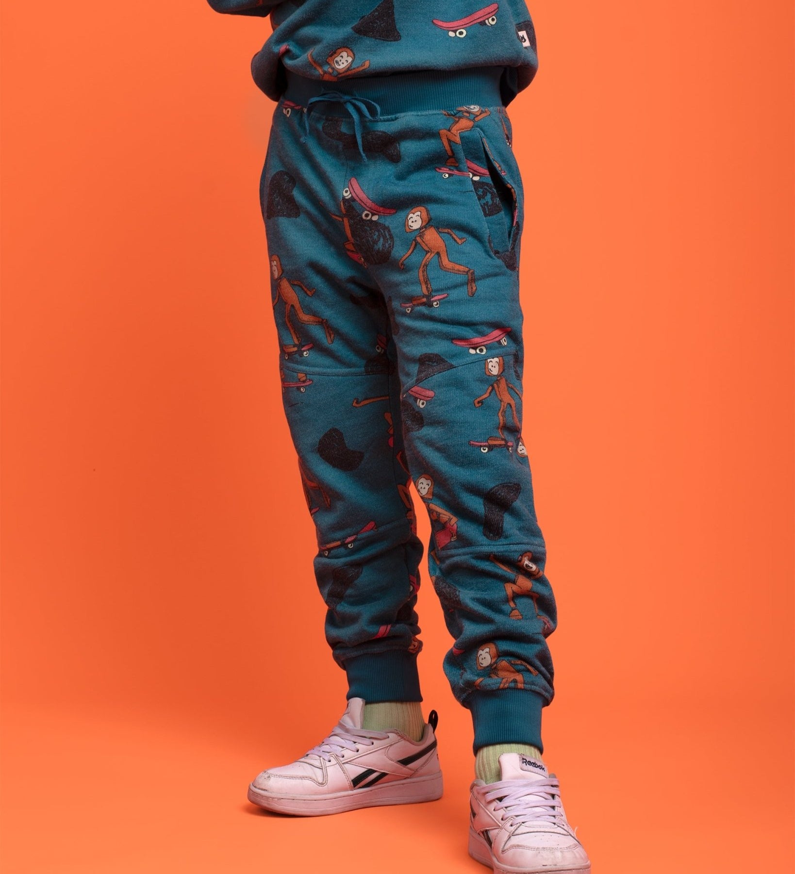 Pima Cotton Joggers - Heathered Retro Skater Sas - RAPOZZA SQUAD