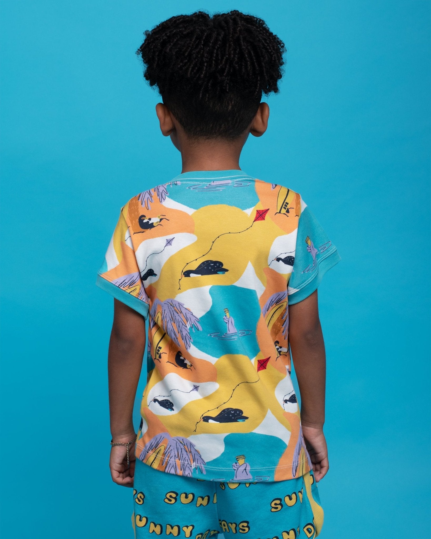Pima Cotton Short Sleeve Retro Tee - Daydream - RAPOZZA SQUAD