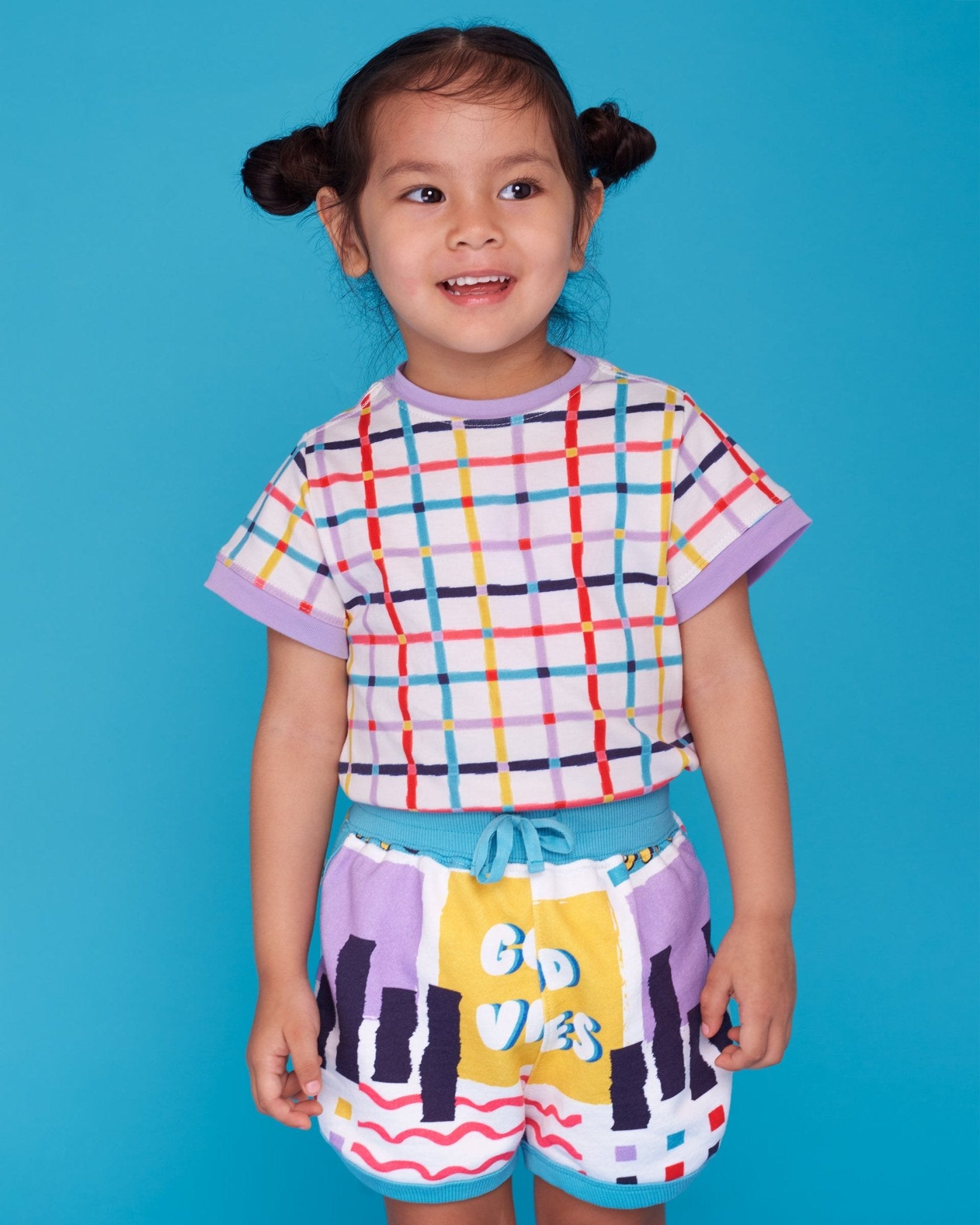 Pima Cotton Short Sleeve Retro Tee - Picnic Blanket - RAPOZZA SQUAD