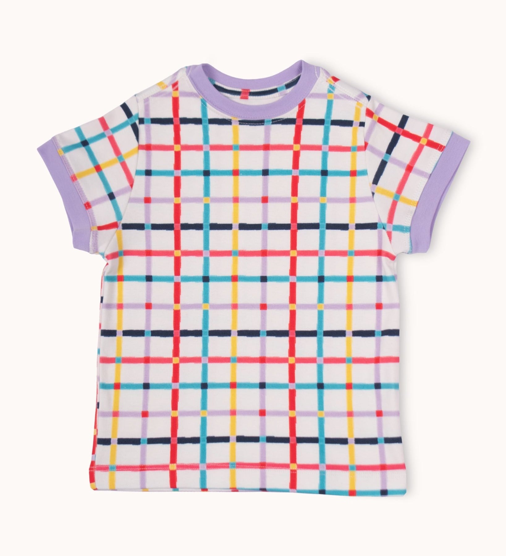 Pima Cotton Short Sleeve Retro Tee - Picnic Blanket - RAPOZZA SQUAD