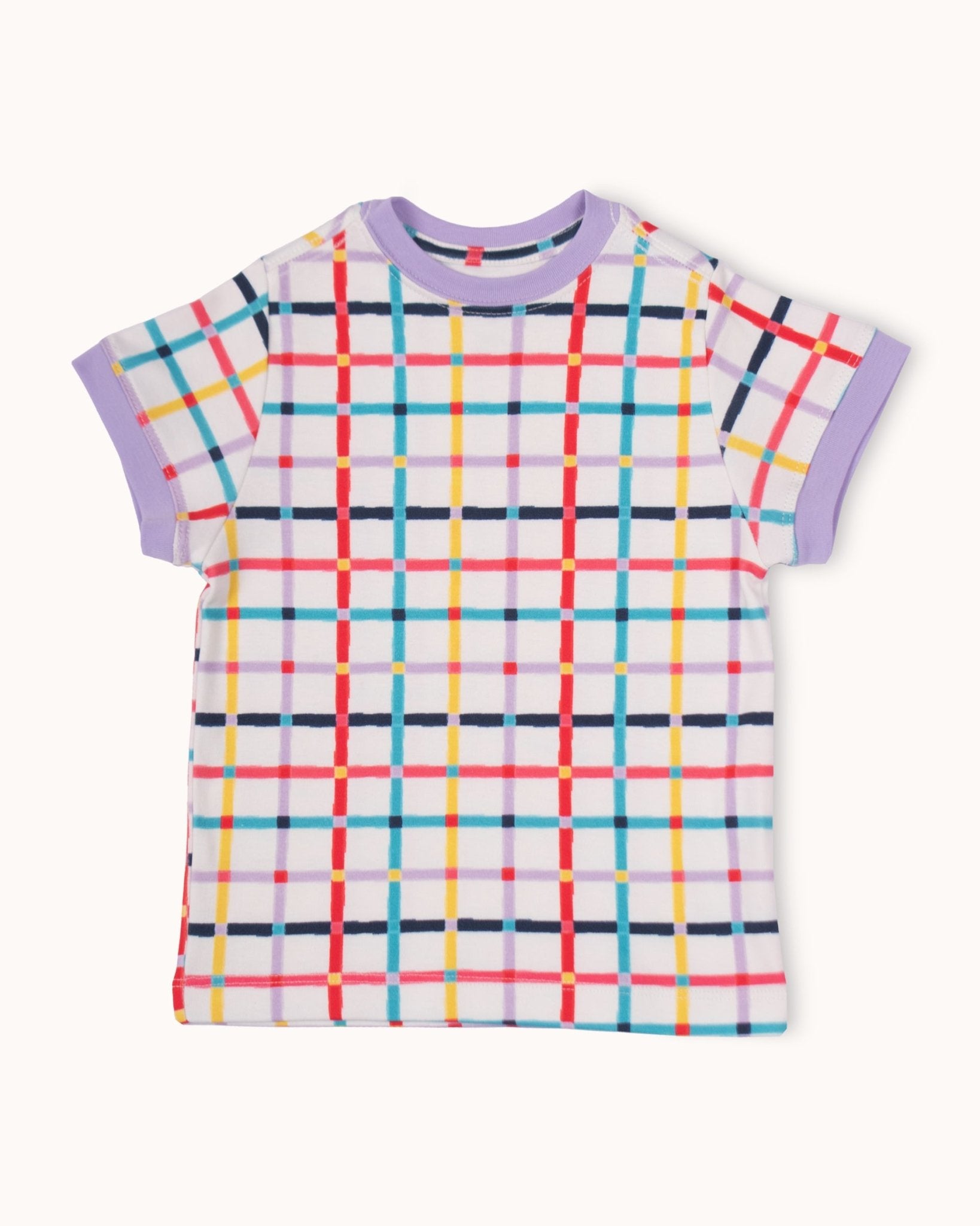 Pima Cotton Short Sleeve Retro Tee - Picnic Blanket - RAPOZZA SQUAD