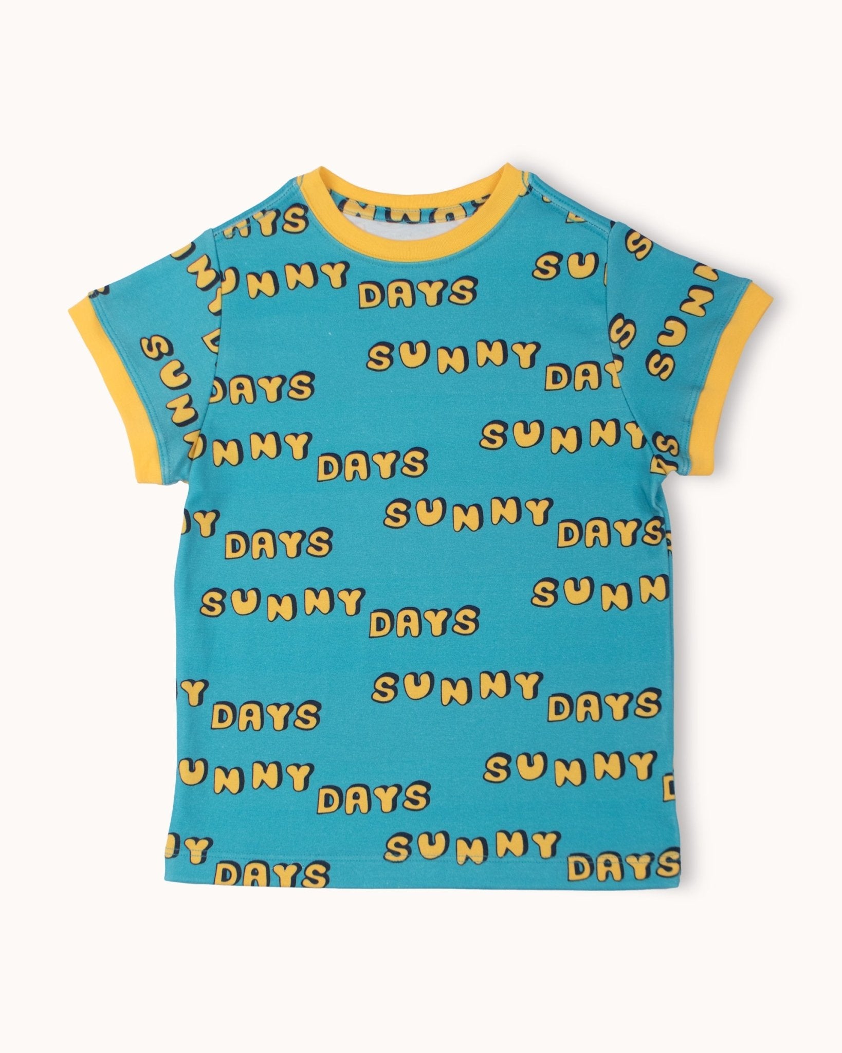 Pima Cotton Short Sleeve Retro Tee - Sunny Days - RAPOZZA SQUAD