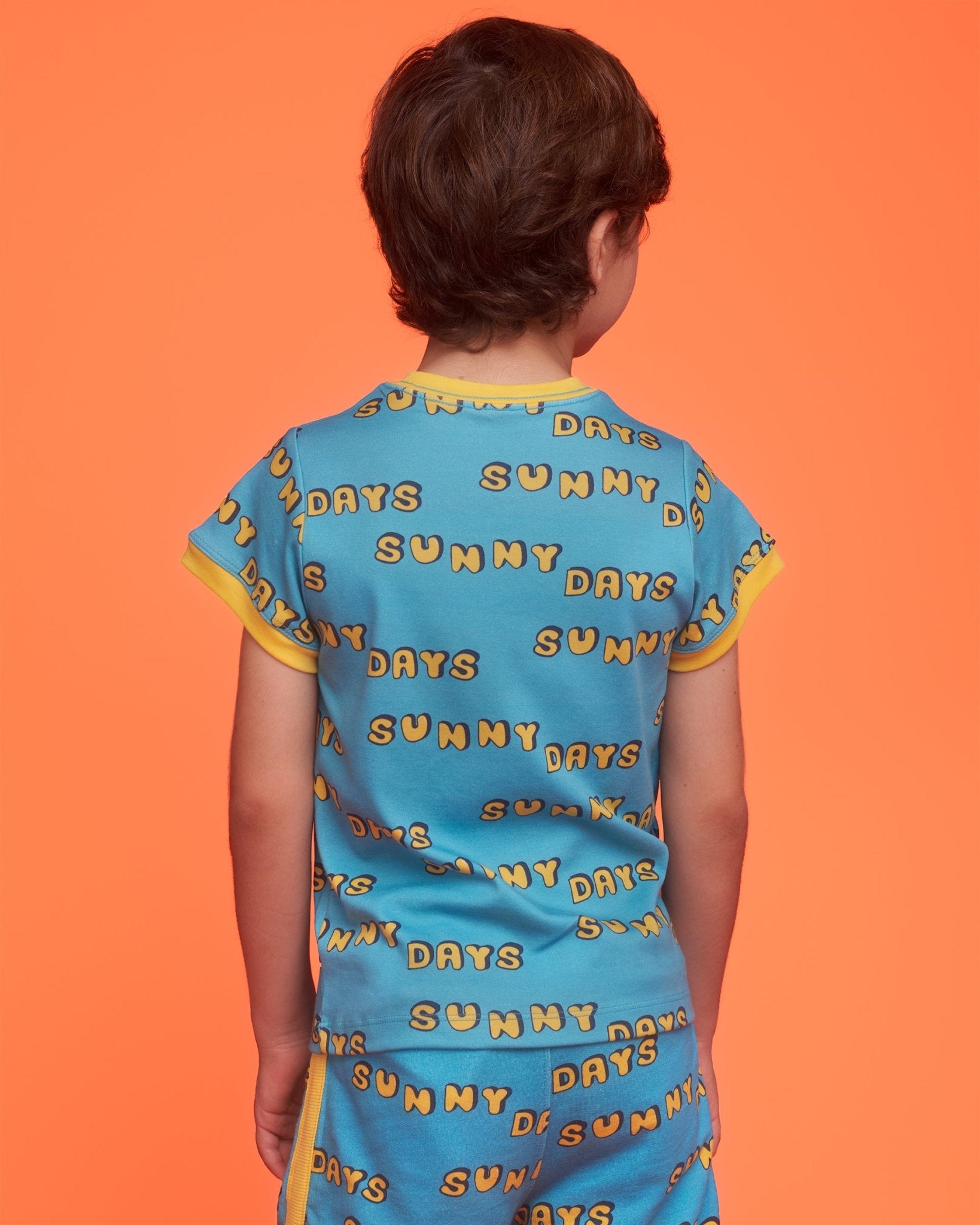Pima Cotton Short Sleeve Retro Tee - Sunny Days - RAPOZZA SQUAD