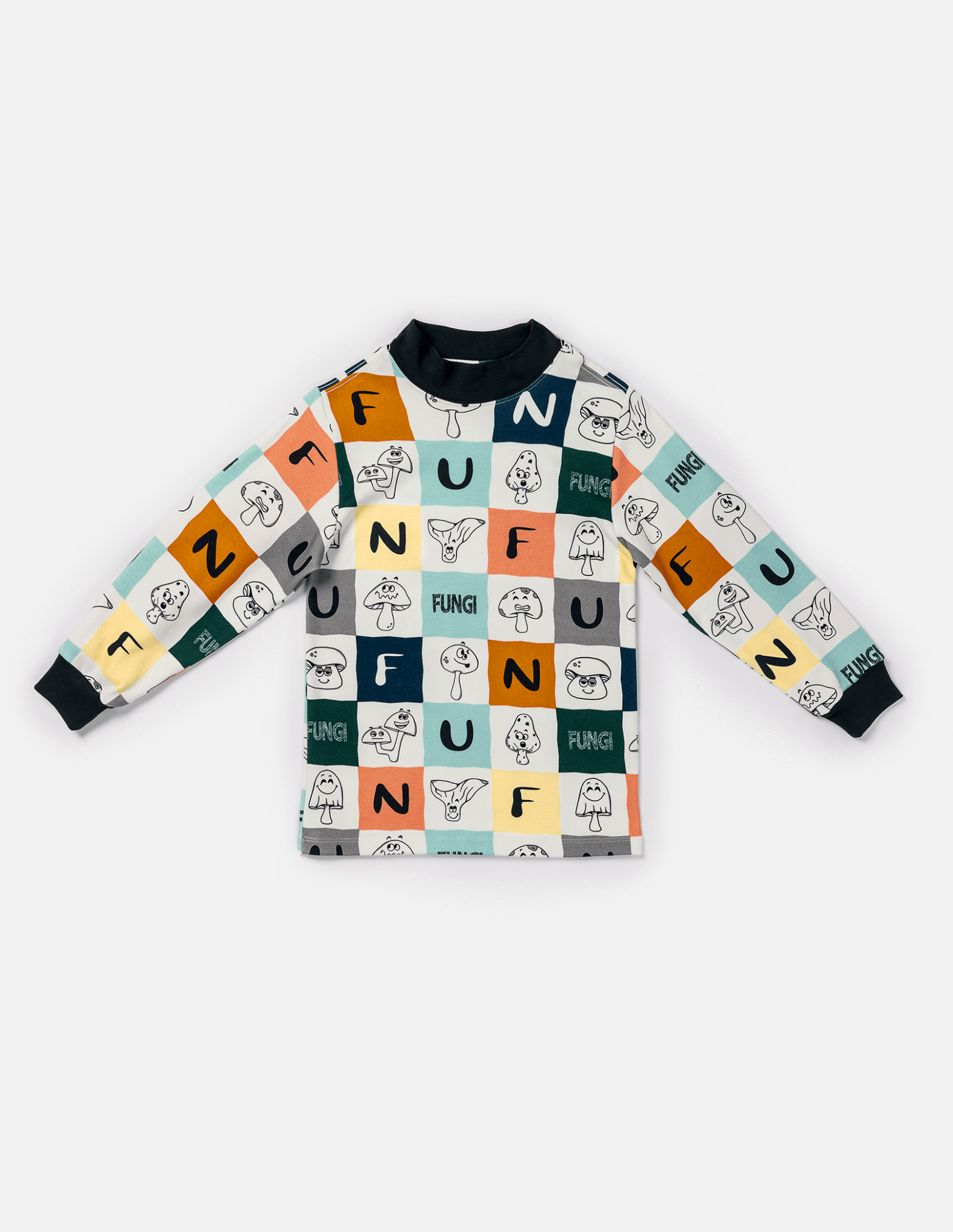 Tangüis Cotton Mock Neck Long Sleeve Tee - Fungi - RAPOZZA SQUAD