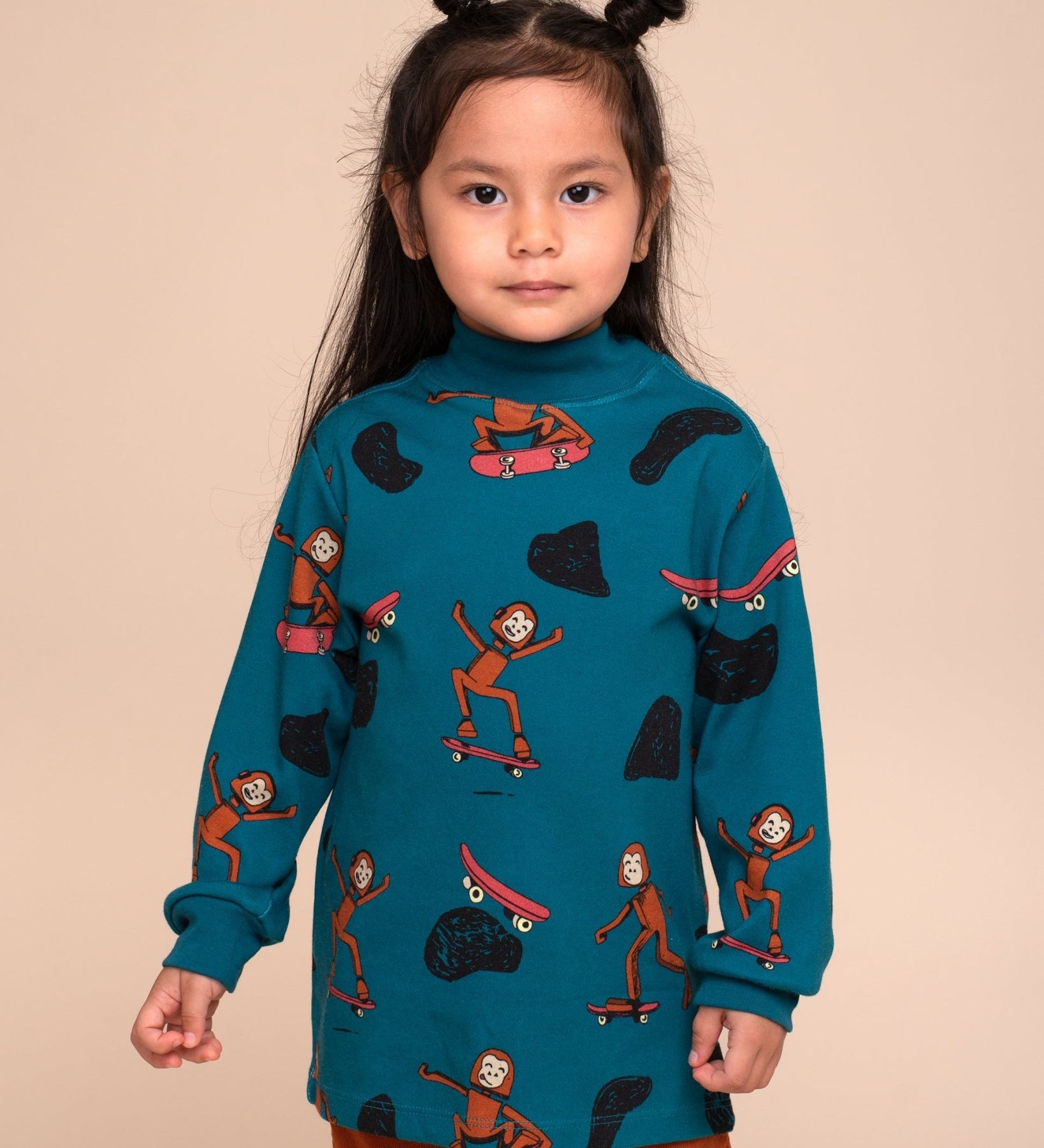 Tangüis Cotton Mock Neck Long Sleeve Tee - Skater Sas - RAPOZZA SQUAD