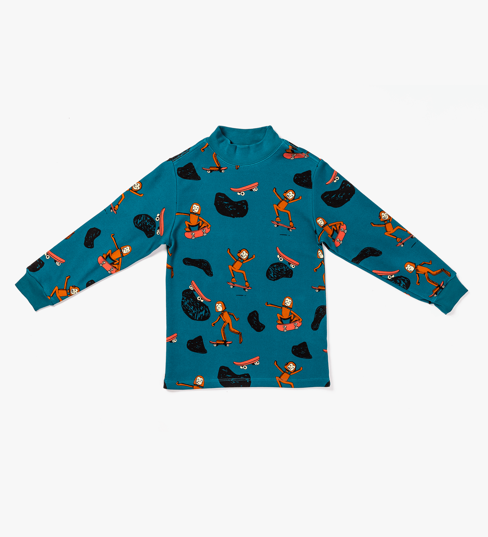 Tangüis Cotton Mock Neck Long Sleeve Tee - Skater Sas - RAPOZZA SQUAD