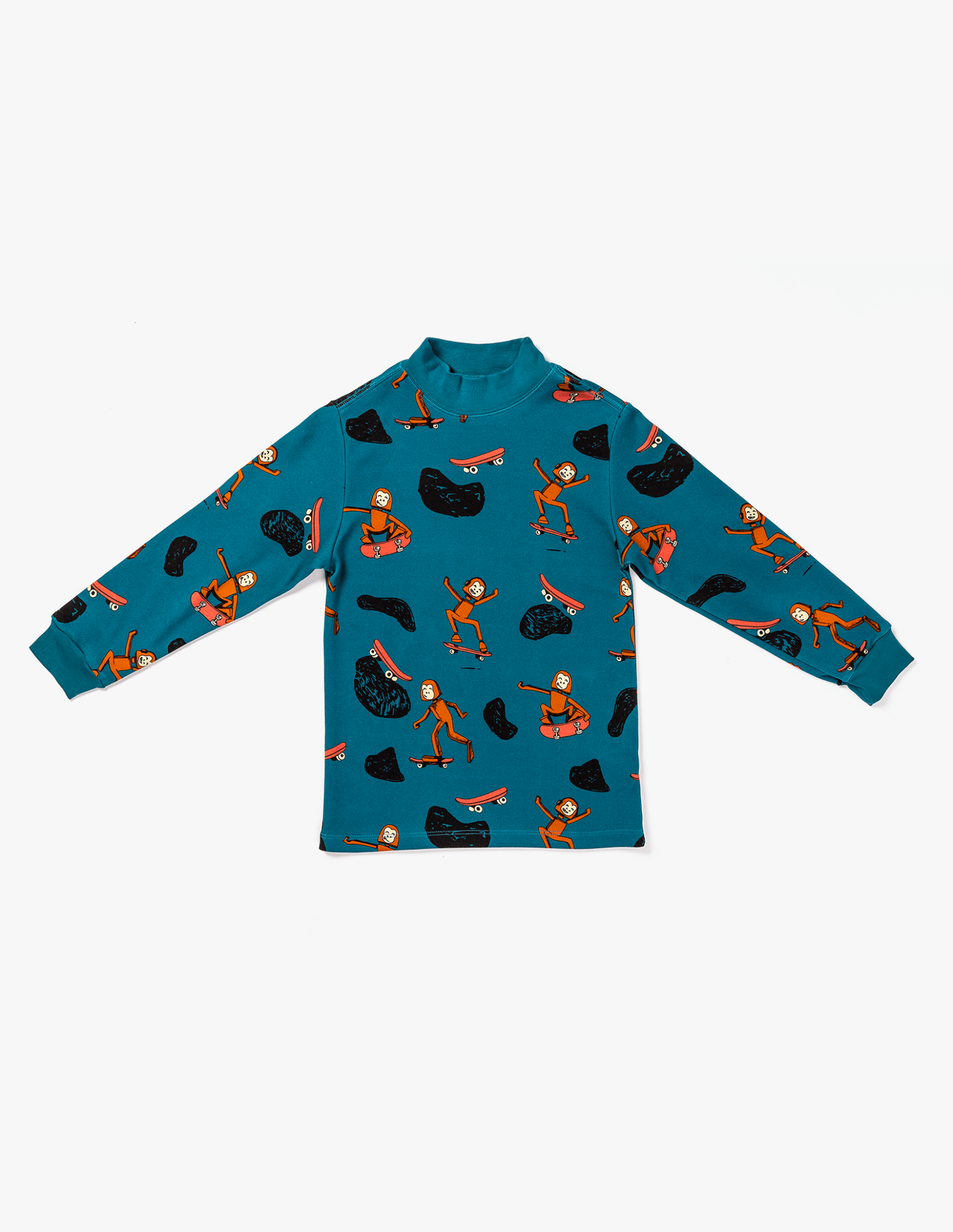 Tangüis Cotton Mock Neck Long Sleeve Tee - Skater Sas - RAPOZZA SQUAD