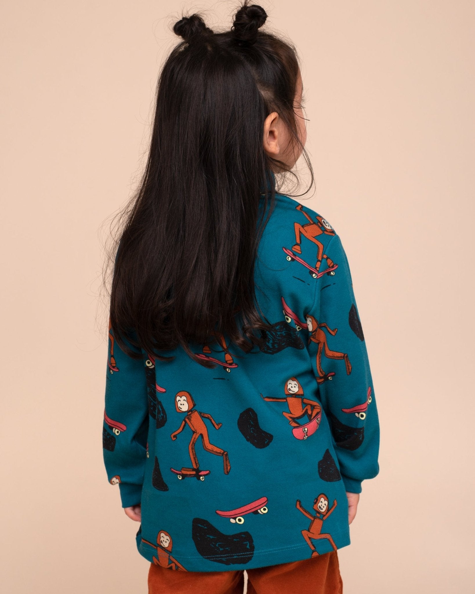 Tangüis Cotton Mock Neck Long Sleeve Tee - Skater Sas - RAPOZZA SQUAD