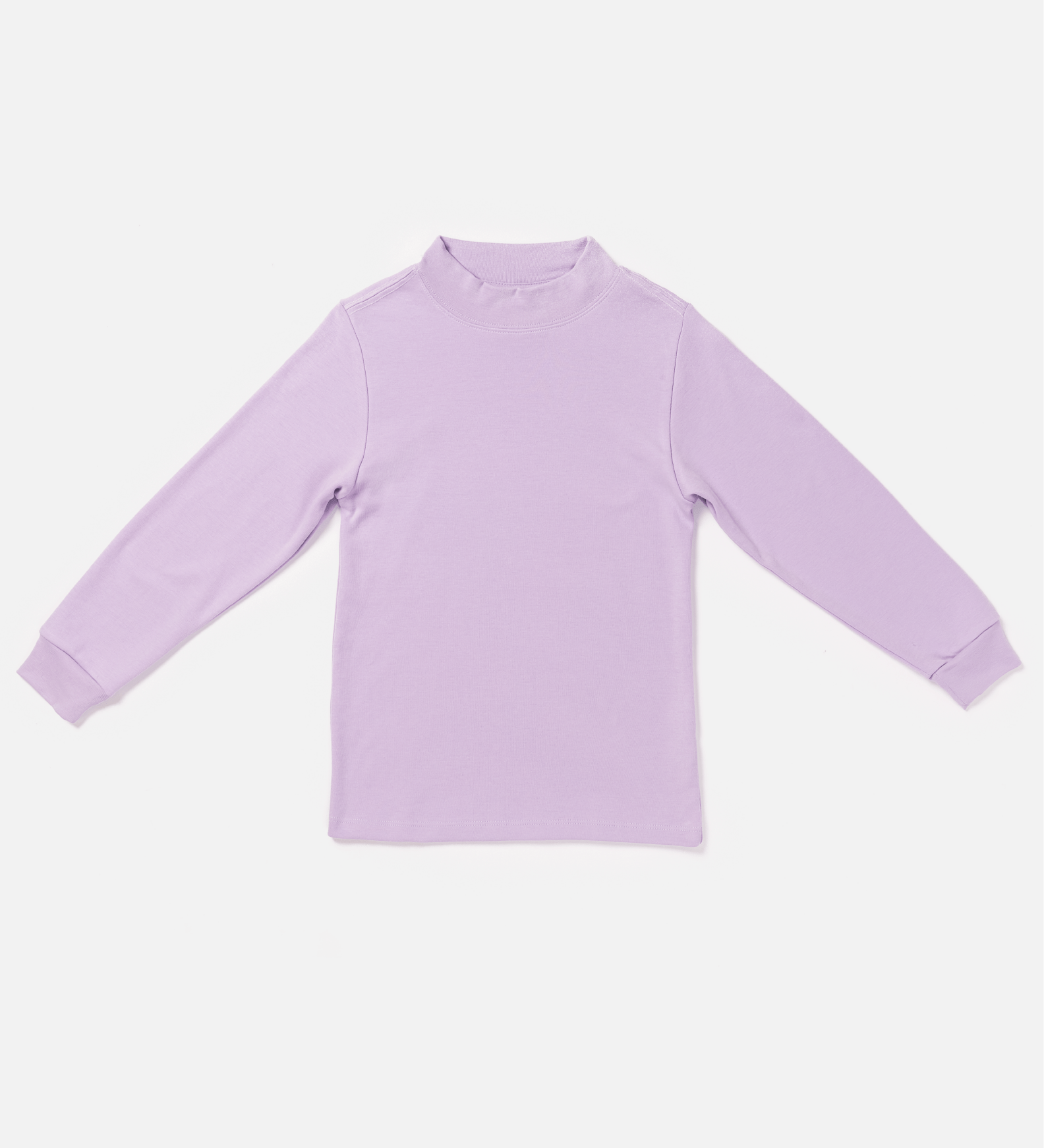 Tangüis Cotton Mock Neck Long Sleeve Tee - Solid - RAPOZZA SQUAD