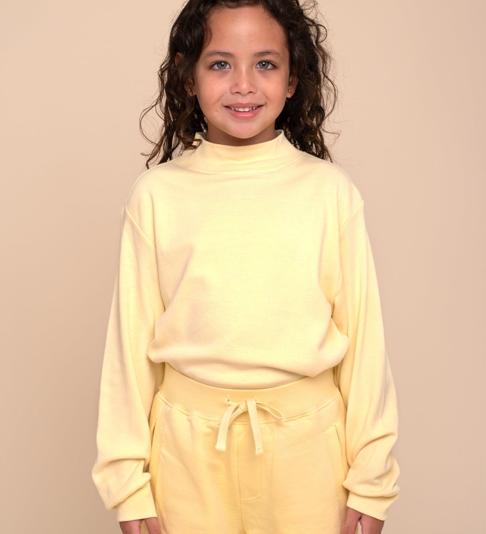 Tangüis Cotton Mock Neck Long Sleeve Tee - Solid - RAPOZZA SQUAD