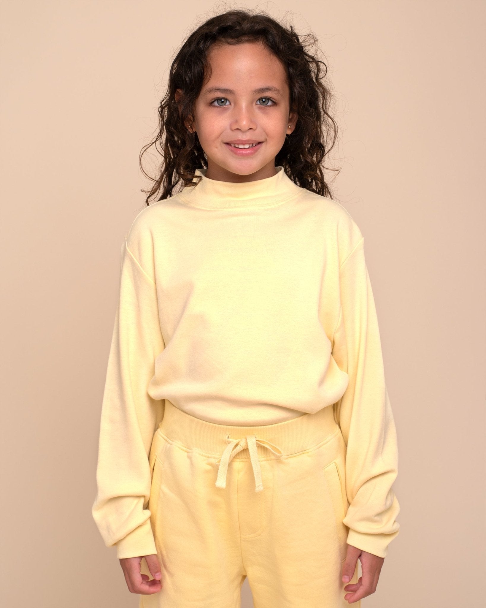 Tangüis Cotton Mock Neck Long Sleeve Tee - Solid - RAPOZZA SQUAD