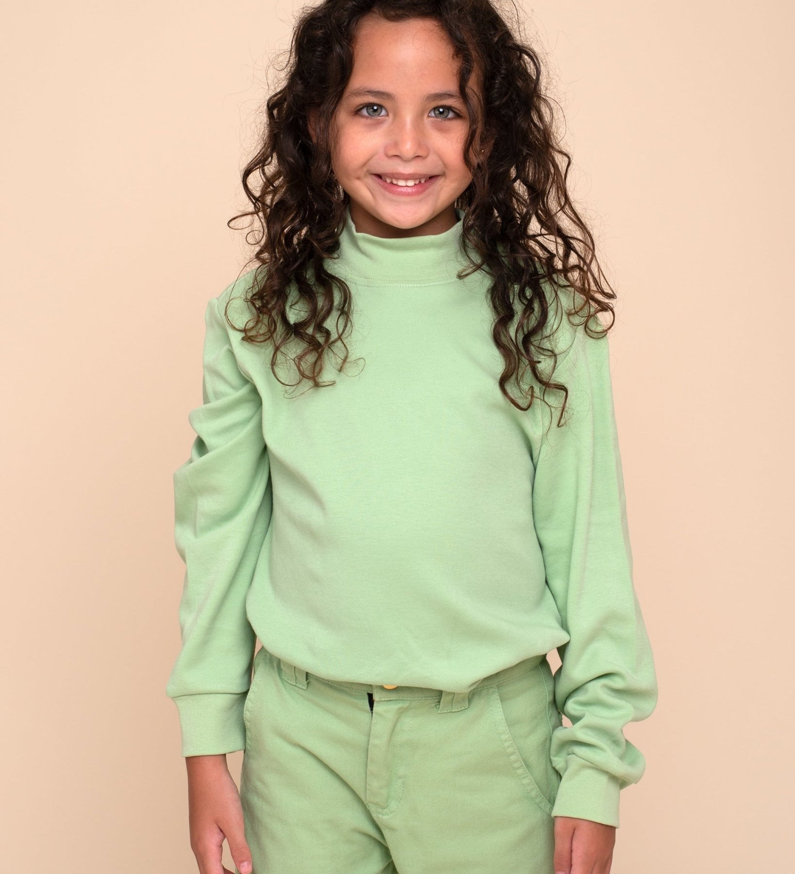 Tangüis Cotton Mock Neck Long Sleeve Tee - Solid - RAPOZZA SQUAD
