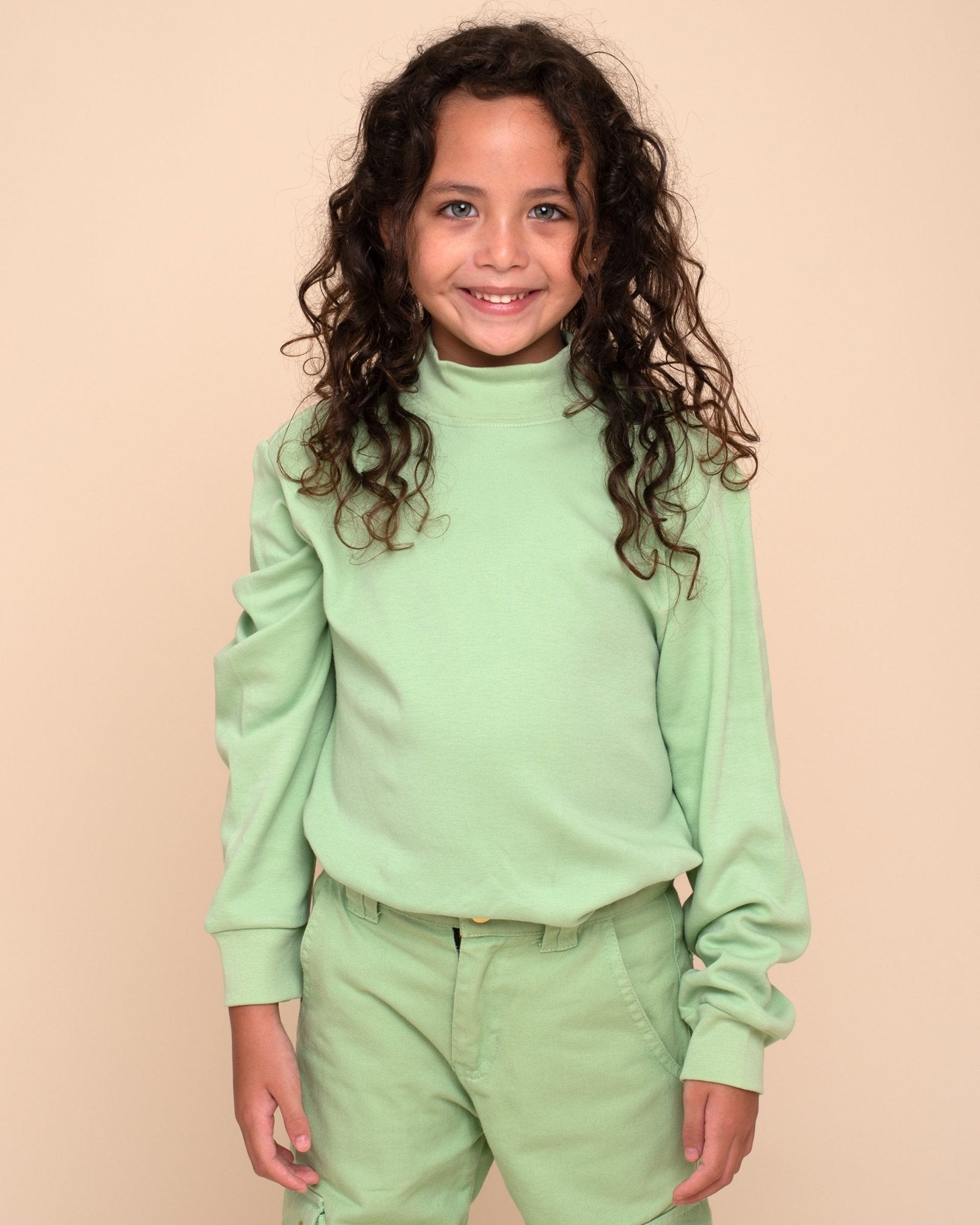 Tangüis Cotton Mock Neck Long Sleeve Tee - Solid - RAPOZZA SQUAD